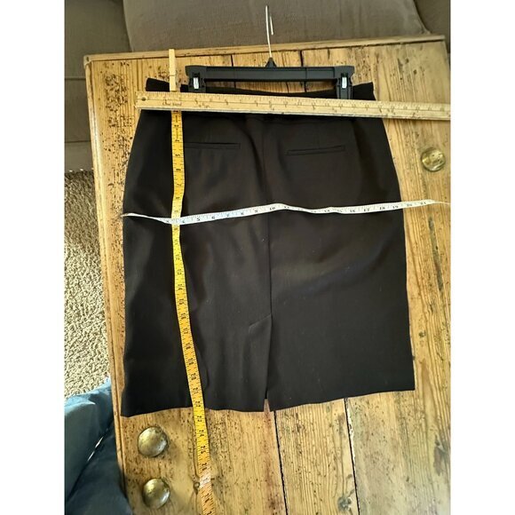 Apt 9 Womens‎ Black Skirt 10 Pencil straight skirt button zipper polyester - Picture 8 of 8